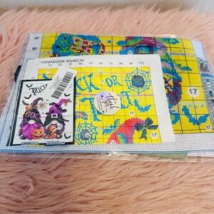 Colorful Halloween Cross Stitch Kit